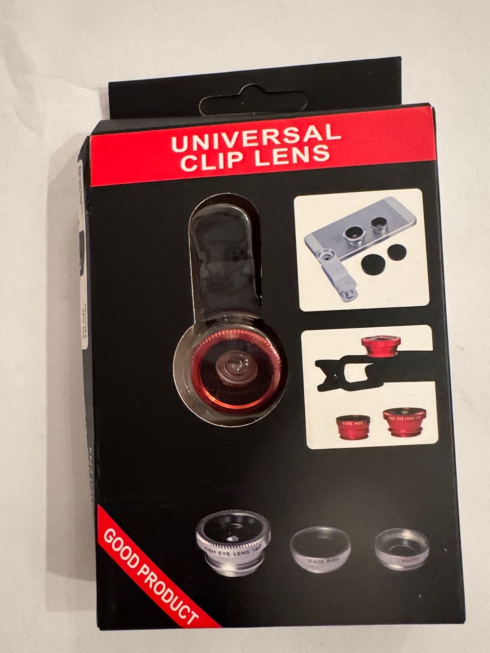 Universal Clip Lens - Red/Black